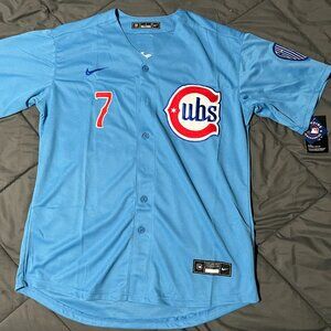 FAST SHIP DANSBY SWANSON CHICAGO CUBS #7 MLB JERSEY